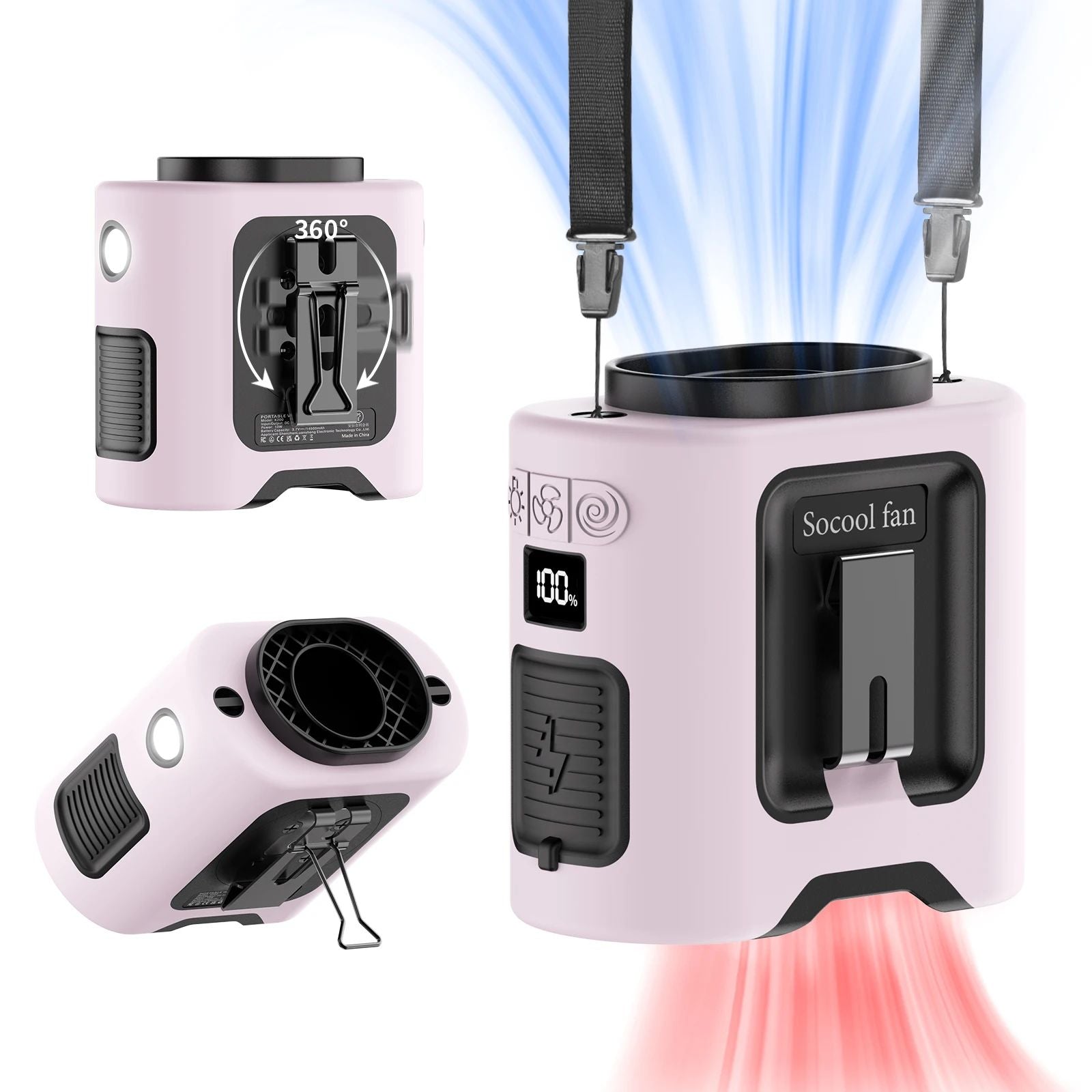 14500mAh Portable Waist Fan