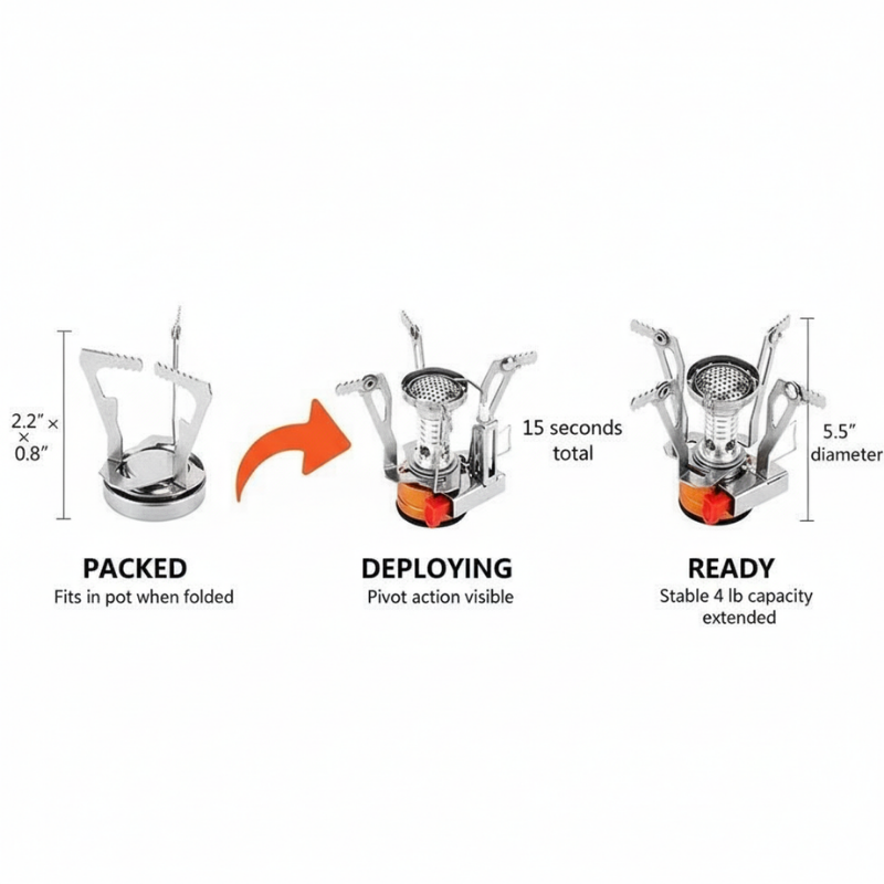 Ultralight Camping Stove 2.8oz