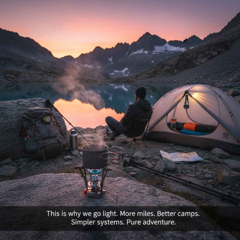 Ultralight Camping Stove 2.8oz