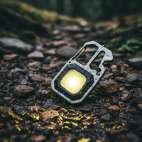 Mini COB LED Keychain Flashlight