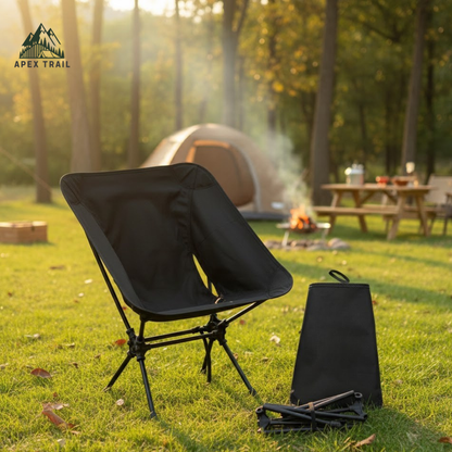 Low Back Ultralight Folding Camping Chairs With Storage Pouch | Apex Trail
